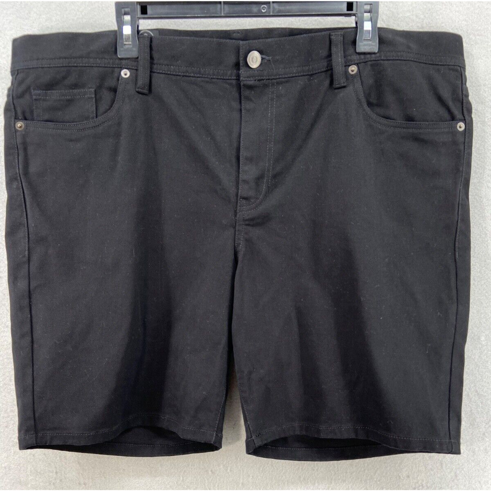 Treasure & Bond Shorts Mens Sz 33 Black Denim Jean‎ Slim Fit Pockets Comfort